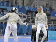 Азербайджанские спортсменки вышли в 1/4 финала соревнований по фехтованию в рамках Евроигр (ФОТО)