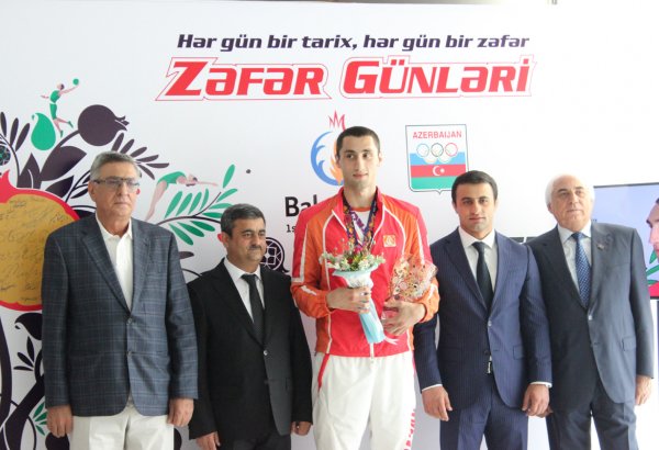 Медалисты Евроигр отметили День Вооруженных сил Азербайджана (ФОТО)