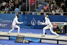 В Баку продолжаются соревнования по фехтованию в рамках Евроигр (ФОТОСЕССИЯ)