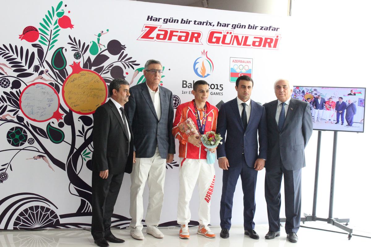 Медалисты Евроигр отметили День Вооруженных сил Азербайджана (ФОТО)