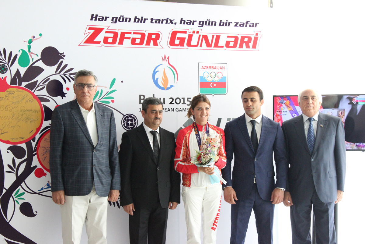 Медалисты Евроигр отметили День Вооруженных сил Азербайджана (ФОТО)