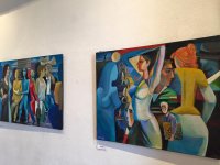 Художник из Германии показал гостям Евроигр самобытность Баку (ФОТО)