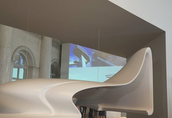 Макет Центра Гейдара Алиева на выставке в российском Государственном Эрмитаже (ФОТО)