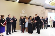 Первая леди Мехрибан Алиева награждена орденом «Гейдар Алиев» за большие заслуги в организации  Евроигр (ФОТО)