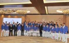 Первая леди Мехрибан Алиева награждена орденом «Гейдар Алиев» за большие заслуги в организации  Евроигр (ФОТО)