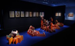 Первая леди Мехрибан Алиева приняла участие в церемонии открытия выставки "Азербайджанские ковры в искусстве" в Каннах (ФОТО)