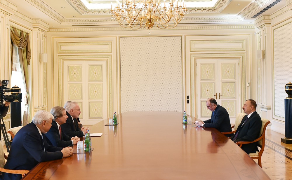Президент Азербайджана принял сопредседателей Минской группы ОБСЕ