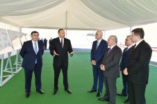 Ильхам Алиев принял участие в церемонии подачи воды для орошения из канала Тахтакерпю-Джейранбатан (ФОТО)