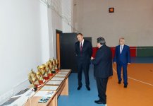 Президент Азербайджана ознакомился с состоянием Бакинского профлицея №5 после реконструкции