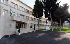 Президент Азербайджана ознакомился с состоянием Бакинского профлицея №5 после реконструкции