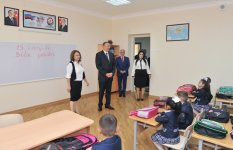 Президент Азербайджана ознакомился с условиями в бакинской средней школе после реконструкции (ФОТО)