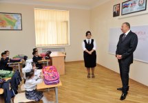 Президент Азербайджана ознакомился с условиями в бакинской средней школе после реконструкции (ФОТО)