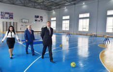 Президент Азербайджана ознакомился с условиями в бакинской средней школе после реконструкции (ФОТО)