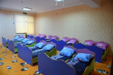 Президент Ильхам Алиев принял участие в открытии яслей-детсада в Кюрдамире