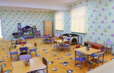 Президент Ильхам Алиев принял участие в открытии яслей-детсада в Кюрдамире