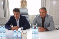 Абульфас Гараев встретился с известным российским телеведущим Алексеем Пимановым (ФОТО)