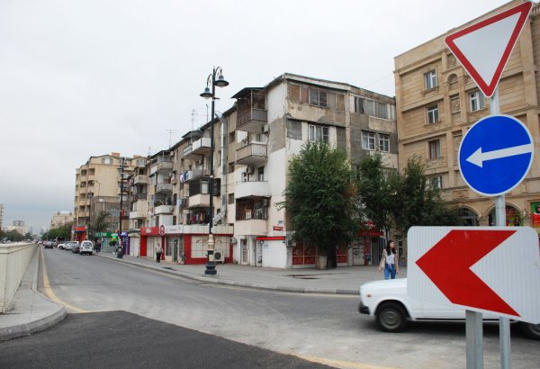 На одной из улиц Баку построен новый участок дороги
