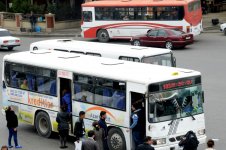 Противозаконные действия водителей  автобусов в Баку (ФОТО)