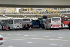 Противозаконные действия водителей  автобусов в Баку (ФОТО)