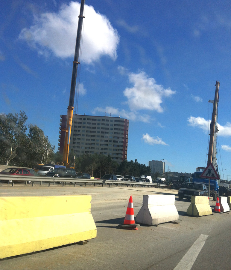 Проблема заторов на дороге Баку-Сумгайыт решится до конца года (ФОТО)