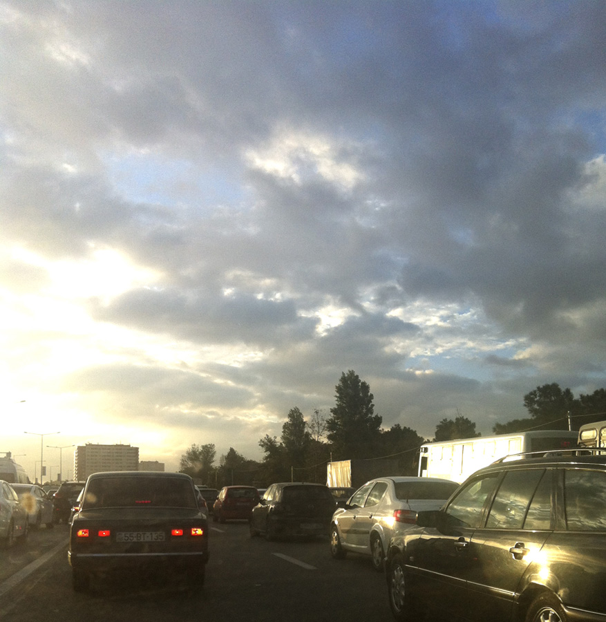 Проблема заторов на дороге Баку-Сумгайыт решится до конца года (ФОТО)