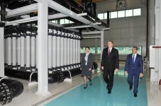 Президент Ильхам Алиев принял участие в открытии Джейранбатанского комплекса ультрафильтрационных водоочистных сооружений