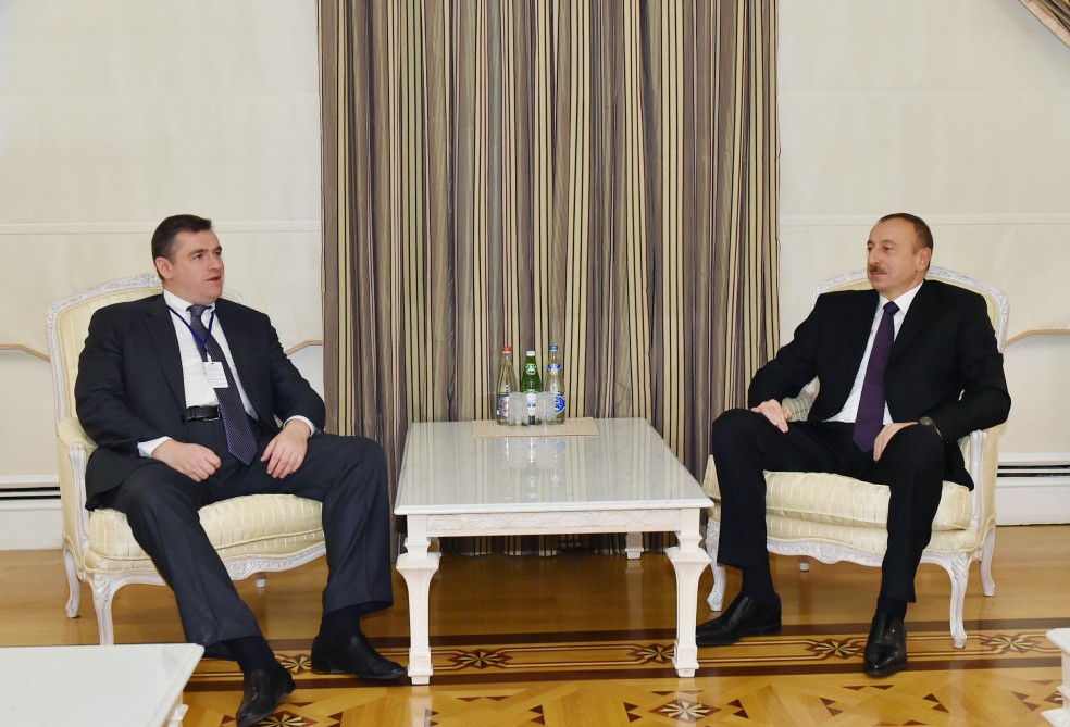 Ильхам Алиев принял главу комитета Госдумы РФ