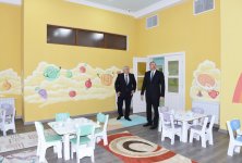 Президент Азербайджана Ильхам Алиев принял участие в открытии детсада-яслей в Шеки