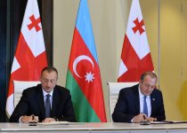 Президенты Азербайджана и Грузии подписали Совместную декларацию (ФОТО)