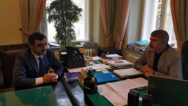 Эльмар Мамедов встретился с главой Союза писателей Украины (ФОТО)