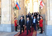 Состоялась встреча Президента Ильхама Алиева с председателем парламента Грузии