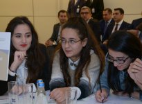 В Центре Гейдара Алиева прошло II общереспубликанское соревнование «Гейдар Алиев и азербайджанская история» (ФОТО)