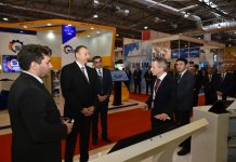 Президент Ильхам Алиев ознакомился с выставкой BakuTel-2015 (ФОТО)