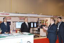 Президент Ильхам Алиев ознакомился с выставкой BakuTel-2015 (ФОТО)