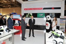 Президент Ильхам Алиев ознакомился с выставкой BakuTel-2015 (ФОТО)