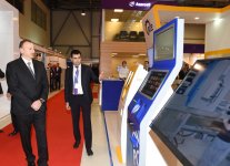 Президент Ильхам Алиев ознакомился с выставкой BakuTel-2015 (ФОТО)