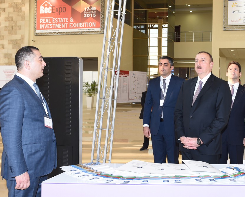 Президент Ильхам Алиев ознакомился с выставкой BakuTel-2015 (ФОТО)