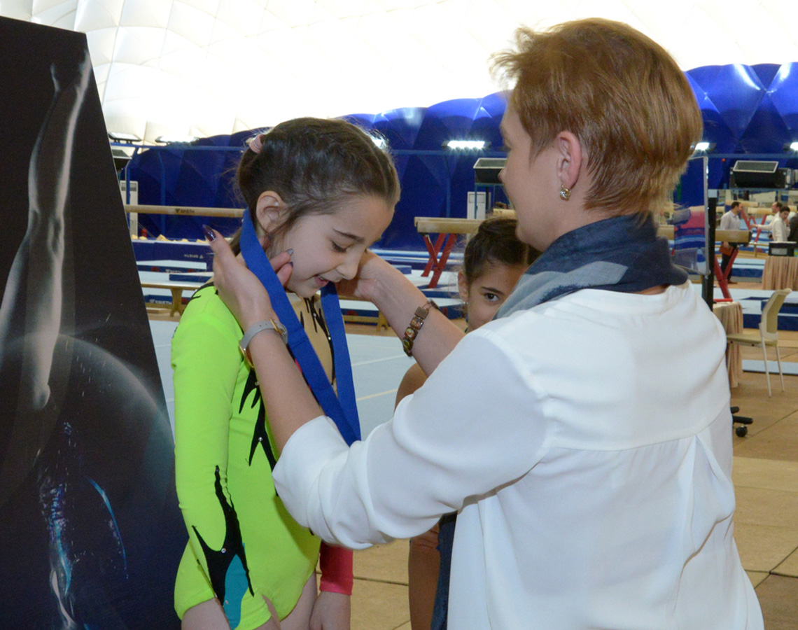 В Баку завершились соревнования в многоборье по женской спортивной гимнастике