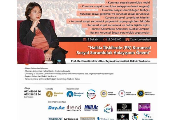 В Баку прошел бесплатный PR-семинар проректора турецкого университета (ФОТО)