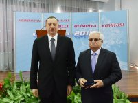 Президент Азербайджана и его супруга приняли участие в церемонии, посвященной спортивным итогам 2015 года