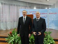 Президент Азербайджана и его супруга приняли участие в церемонии, посвященной спортивным итогам 2015 года
