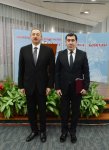 Президент Азербайджана и его супруга приняли участие в церемонии, посвященной спортивным итогам 2015 года