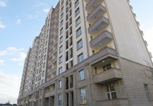 Президент Азербайджана и его супруга приняли участие в открытии жилого здания для инвалидов по зрению (ФОТО)