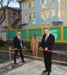 Президент Азербайджана и его супруга приняли участие в открытии жилого здания для инвалидов по зрению (ФОТО)