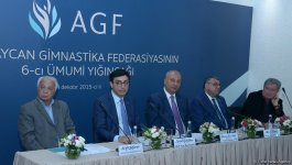 В Баку прошло шестое Общее собрание отчетно-выборного характера Общественного объединения "Федерации гимнастики Азербайджана" (ФОТО)