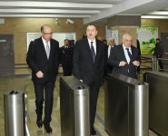 Президент Азербайджана принял участие в открытии второго выхода одной из станций бакинского метро (ФОТО)