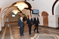 Президент Азербайджана принял участие в открытии второго выхода одной из станций бакинского метро (ФОТО)