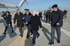 Работы по тушению пожара на аварийной платформе месторождения "Гюнешли" (ФОТО)