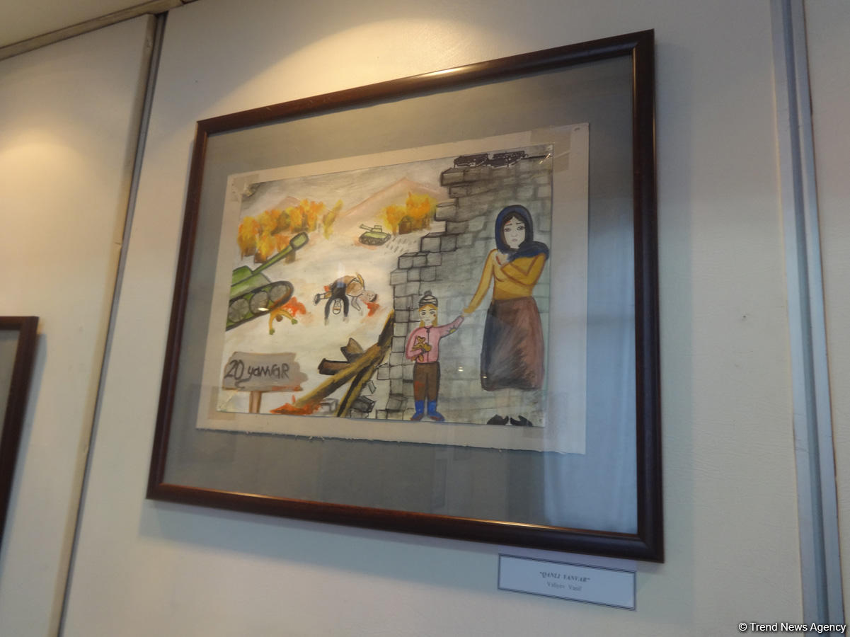 Трагедия 20 января глазами юных художников (ФОТО)