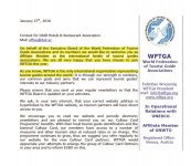 Ассоциация отелей и ресторанов Азербайджана принята в WFTGA